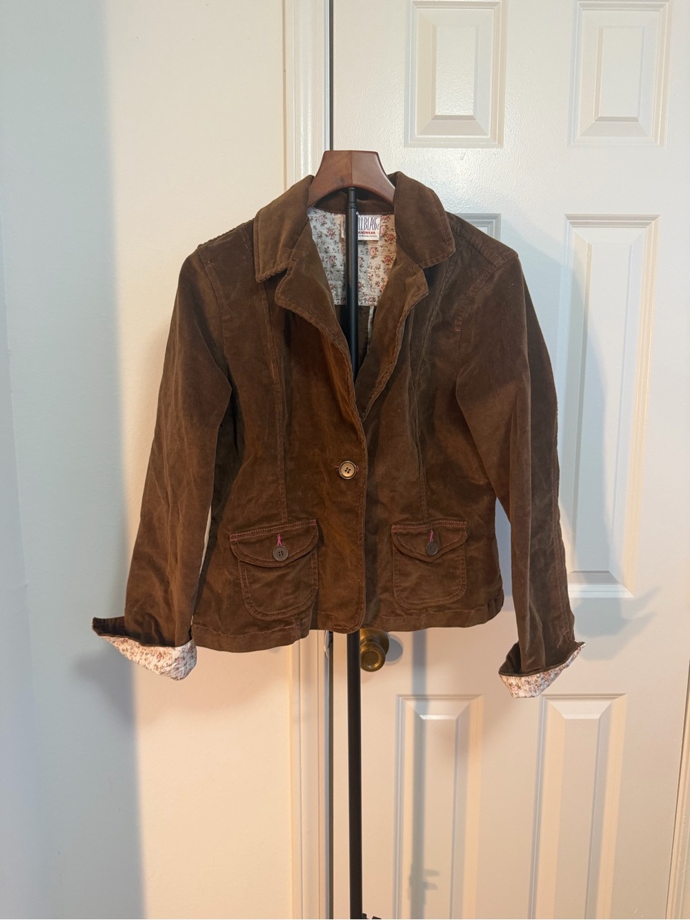 Bill Blass Corduroy Brown Jacket XLP